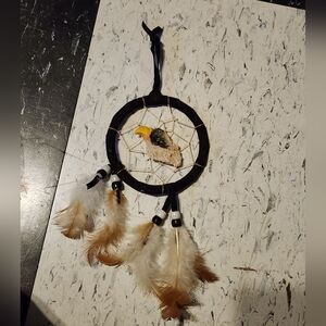Mini Dream Catcher With Eagle Head
